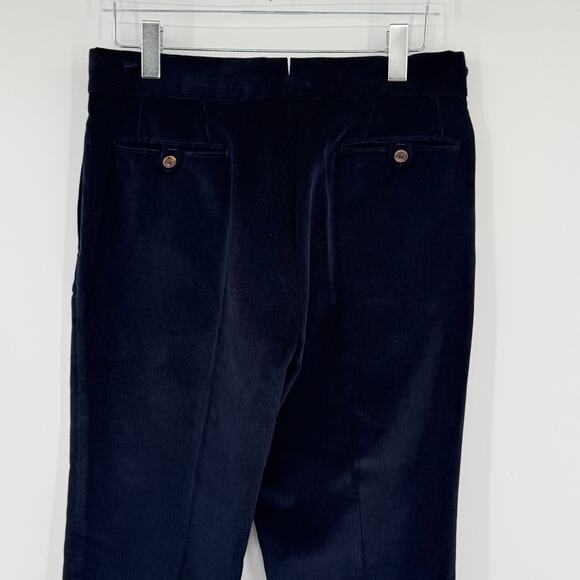 Boyant trousers men's L First Cut straight buckle pleated cuffed corduroy pants - Picture 6 of 11